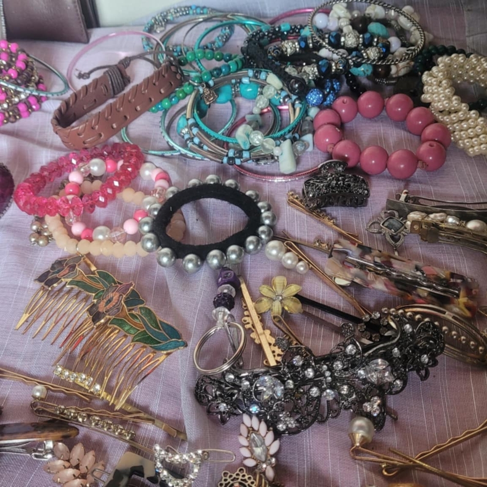 Chic Hair Accessory Collection - Pink, Brown, Black